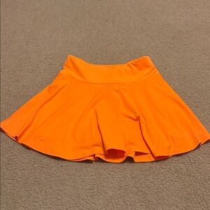 Orange Women's athletic Skirt